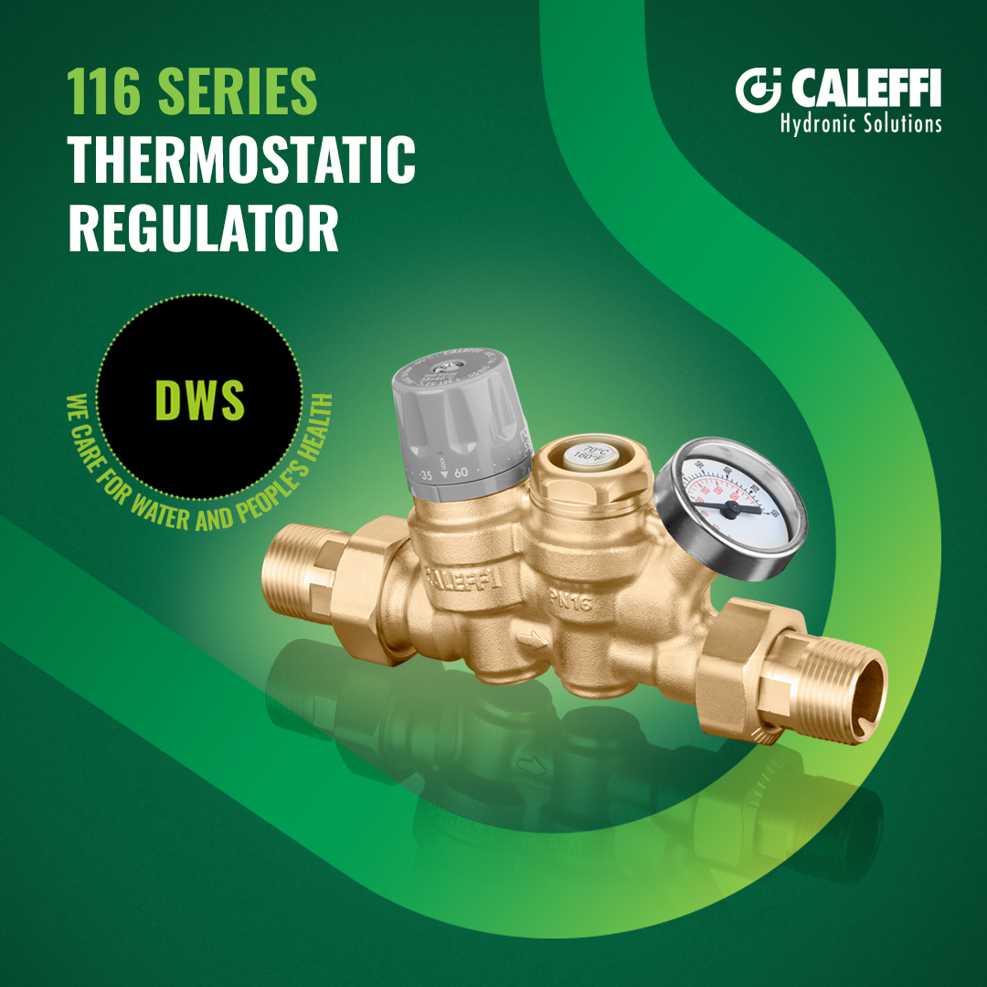 116 series, Thermostatic regulator with built-in check valve