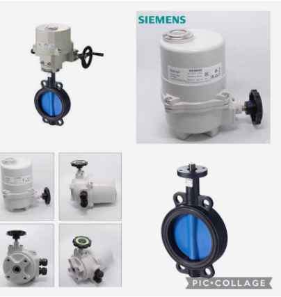 Butterfly valves with electromotoric acuators