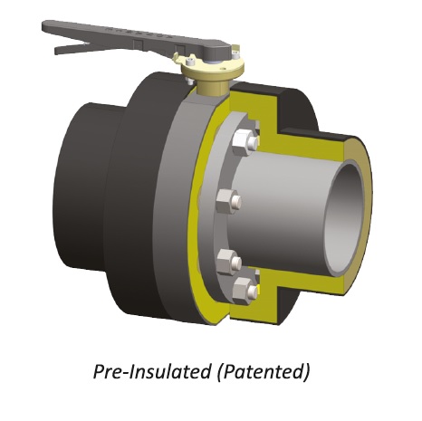 Pre-Insulated Concentric Butterfly Valve