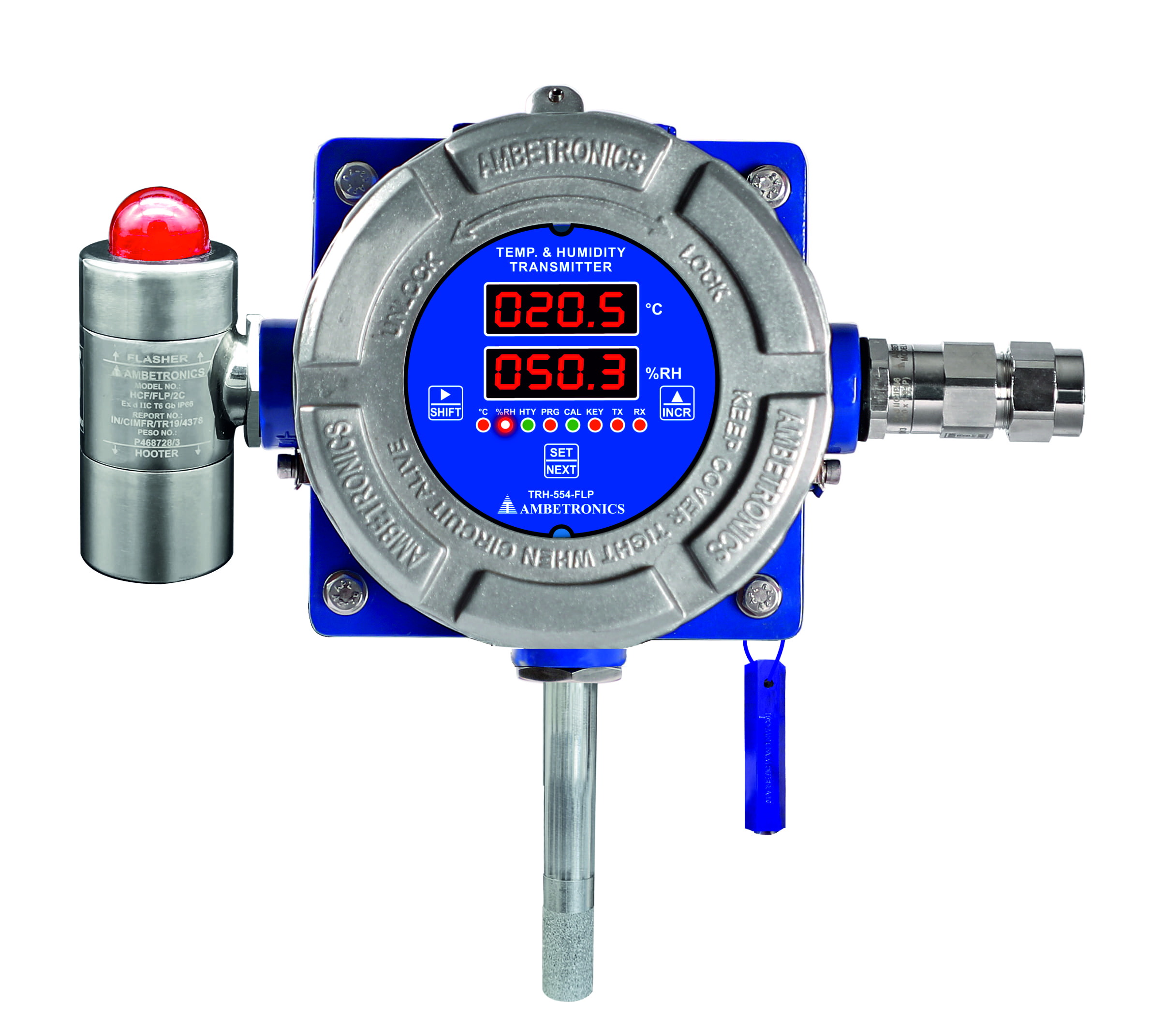 TRH-554-FLP: Compact Temperature and Humidity Transmitter
